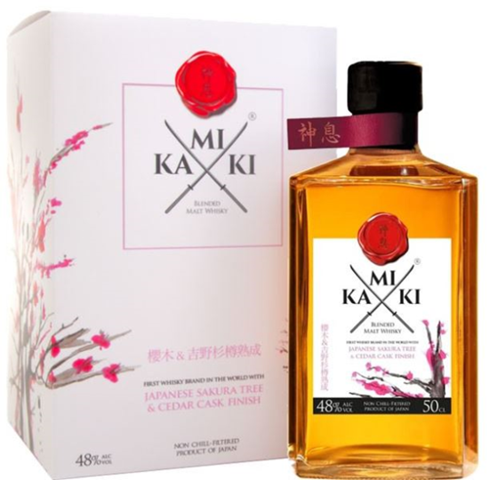 Image sur Kamiki Sakura Wood Finish 48° 0.5L